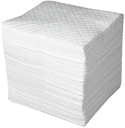 Almohadillas Para Derrames De Aceite, Alfombrilla Absorbente Blanca Solo Para Aceite, Repelente Al Agua, Resistente Al Desgarro, Absorbe Aceite Pero No Agua Para Garaje, Entrada(Size:4mm,Color:10 pcs)