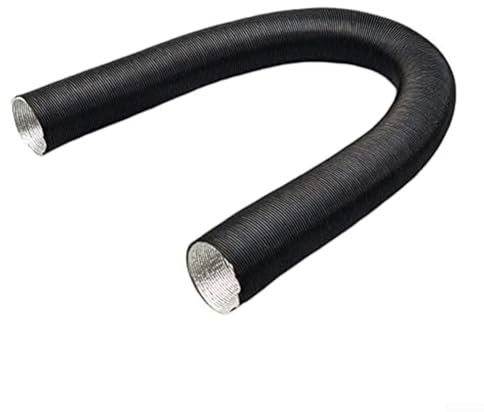 ZAMETTER Lufteinlass-Entlüftungsschlauch, Luftauslassrohr, Heizungszubehör, Wärmedämmung, Aluminiumfolienrohr (60 cm)