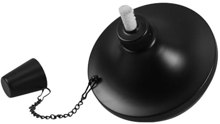 IWOWHERO Lámpara De Aceite De Acero Inoxidable Recargable para Exteriores para Fiestas El Patio Tiki De Mesa Decoración De Jardín Combustible para Tiki