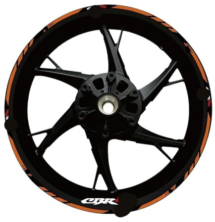 Moto Llantas Para HRC CBR650R Para Cbr 600 Para Rr CBR 600 Para F4 Para F4i CBR1000RR 250r Adhesivo Reflectante Rueda Tiras Llanta Cinta Adhesiva Buje Moto Scooter Pegatinas