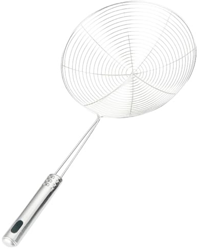 Cucharón Para Colador De Araña, Cuchara Para Espumador De Araña, Coladores De Alimentos De Alambre De Acero Inoxidable, Utensilios De Cocina, Cuchara Coladora De Pasta De Mango Largo Para Cocinar