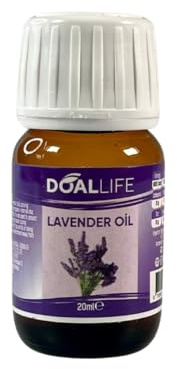 DOALLIFE Lavendelöl 20 ml – Ätherisches Duftöl für Diffusor, Hautpflege & Haar – Wohltuendes Massageöl mit natürlichem Lavendelduft – 100% vegan