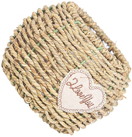 CIMAXIC Cesta de Flores Tejida a Mano para Decoración de Maceta de Hierba Multifuncional Jardinera de Flores de Marinas para Cafeterías y Floristerías