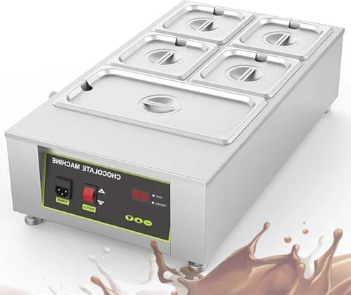 Eléctrica Del Crisol De Chocolate, Chocolate Comercial Templado De La Máquina Con El Funcionamiento Digital Y Doble Fila De Válvulas De Seguridad, Rango De Temperatura 0 ~ 95 ° C Para El Restaurante