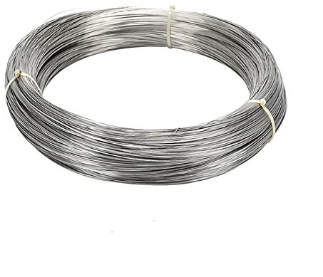 HFGDRH Galvanised Wire Rope, 50/100m Stainless Steel Wire Single Strand Tie Soft wire 0.5mm/ 0.8mm/1mm/1.2mm/1.5mm/2mm/2.5mm/3mm(0.6mm100meters)
