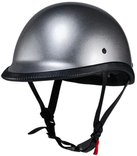 Casco Scodella Portatile Mezzi Caschi Jet, Mezzo Casco Da Motociclista Vintage, DOT/ECE Omologato Caschi Cromwell Caschi Casco Motorino Per Moto Chopper Scooter Motorino 3,M