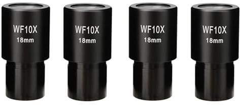 KEALLANS 8 Pezzi WF10X Oculare Grandangolare Microscopio Biologico Lente Ottica Oculare Grandangolare 23,2 mm Dimensioni di Montaggio