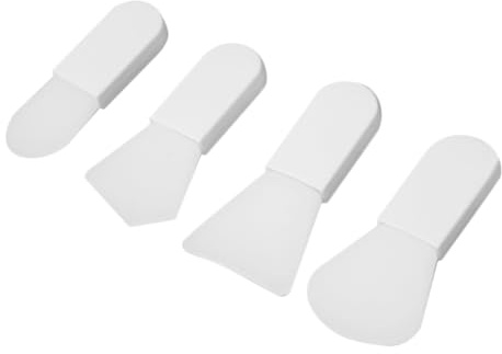 WRITWAA Cepillo de Silicona para Mascarillas Faciales 4 Piezas Aplicador Facial Reutilizable Ergonómico Adecuado para Uso Diario