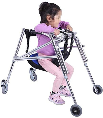 Gehbock für Senioren Stabil Rollator Unterarm Gehgestell Zerebralparese Kind Klappbar Kinder Untere Extremitäten Training und Rehabilitation Stehen Leicht