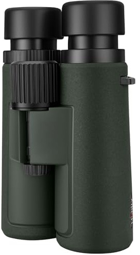 Hontry 10x42 Prismaticos Profesionales Largo Alcance para Adultos, Binoculares Impermeables y Antiniebla IPX7 para Observación de Aves Concierto Teatro Viajes Safari Senderismo Caza (Verde)