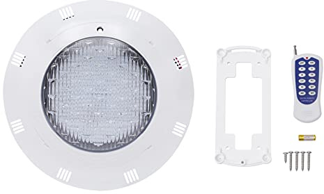 HongKKon 45 W 12 V RGB LED iluminación para piscina bajo el agua, iluminación subacuática para piscina 7 colores con mando a distancia, luz decorativa para acuarios, piscinas