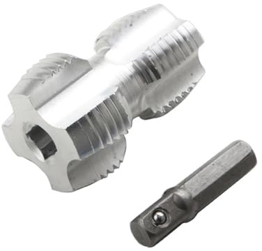 4 punti 6 punti PPR Apri filettatura interna per tubi dell'acqua in plastica PVC Rubinetto per filettatura manuale Trapani elettrici Utensili manuali per tubi, rubinetti (modello in alluminio)