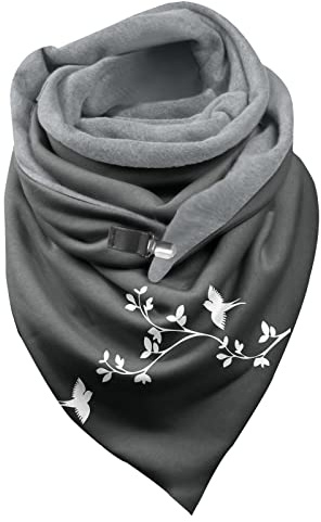 LZPCarra Tryckt, supermjuk, lyxig unisex vinterhalsduk för män och kvinnor halsduk slang barn, D, one size