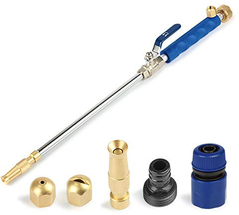 Gelia Buse de tuyau haute pression pour nettoyeur haute pression, jet haute pression, embout de tuyau d'arrosage extensible, pulvérisateur de nettoyage de vitres pour voiture, maison, jardin, verre