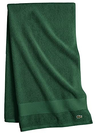 Lacoste Heritage Supima Cotton Bath Sheet, Croc Green, 35 x 70