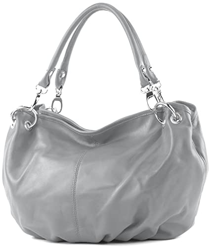 modamoda de IT40 Damen Leder/Nappaleder Schultertasche Medium handmade in Italy