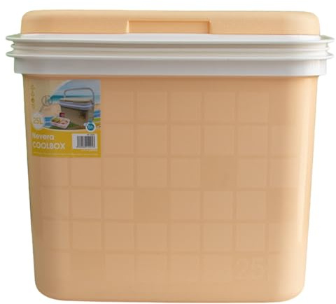 KROWN - Nevera Portátil Térmica, Color Pastel, Polipropileno, Ideal para Actividades al Aire Libre en el Jardín, Camping, Barbacoas, Picnic, Playa, Caja Rígida Térmica