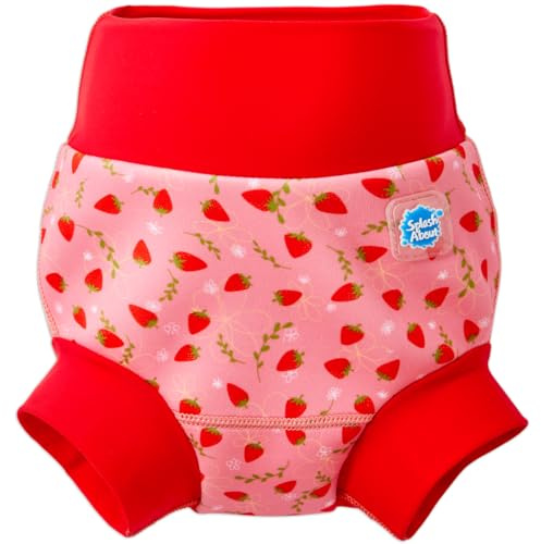 Splash About Happy Nappy Pannolino da nuoto, Strawberry Field, 12-24 Mesi