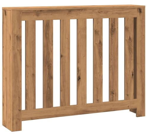 vidaXL Cache-radiateur chêne Artisanal 104x20x82 cm Bois d'ingénierie, Bouchon de radiateur, Cache-radiateur Haut, radiateur à Profil réduit