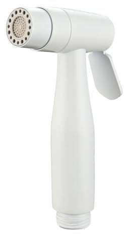 Tecmolog Bidet Sprayer Shattaf Edelstahl Bidet Handbrause Waschbecken mit Dual-Modus, Weiß, WS024AW