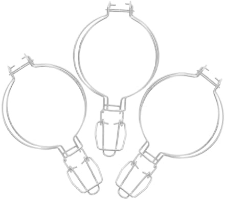 KICHOUSE 3 Piezas Hebilla De Sellado para Tarros De Clip De Alambre para Tarros De Vidrio De Boca Ancha Cierre De Acero Inoxidable Unidades para Uso Doméstico y Cocina