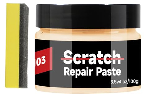 Removedor de arañazos de pintura de coche, suministros de limpieza profunda, cera para eliminar arañazos de luz de pintura para coche, para puerta exterior, parachoques, llantas, cuidado de pulido