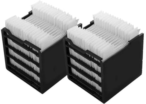 USB Air Cooler Filter Replacement Personal Space Cooler Replacement Filter 20PCS/Pack 4.72x4.41x4.53 Inch Portable Safe Harmless Air Conditioning Fan Filter for Humidifier Mini Air Conditioners (2pcs)