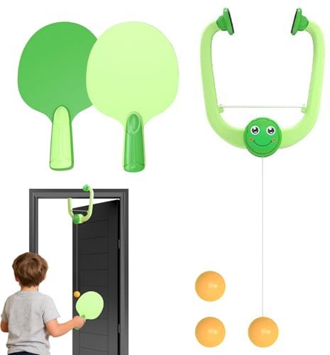 Juego De Pong De Puerta para Niños,Ejercitador Portátil Interactivo con Raquetas Y Pelotas | Set de Juego Pong para Marco de Puerta - para Niños Niñas Jóvenes Familia Y Amigos