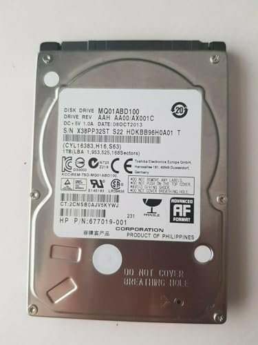 SouthTech Toshiba MQ01ABD100 - Disco rigido interno SATA da 1 TB, 5400 rpm, buffer 8 MB, 2,5, per Toshiba MQ01ABD100