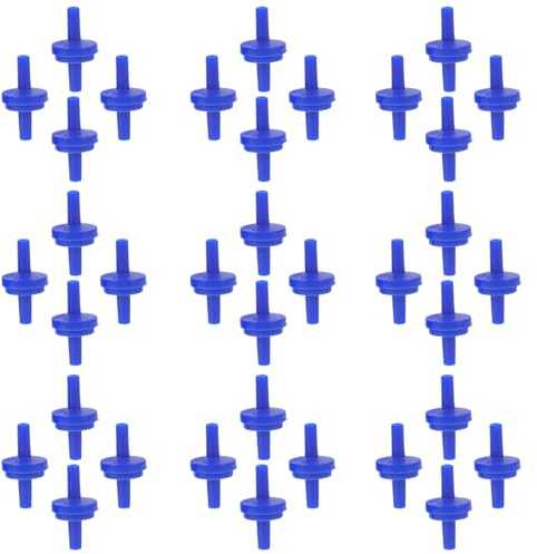 COLLBATH 50pcs One Way Plastic Aquarium Check Valve Non-return Air Pump Accessory for Fish Tank Airline Tubing Compatible Oxygen Pump Air Tube
