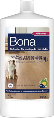 Bona Parquet Refresher 1 L - Nettoyant pour vernis pour protéger les planchers en bois laqué