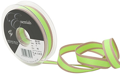 Berisfords Righe di Farina D'AVENA Neon, Poliestere, Lime, 10.2 x 2.1 x 10.2 cm