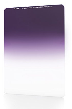 NiSi Filtre Dégradé GND4 0.6 (2 Stops) Medium 100x150mm, Revêtement Nano Technologie, Traitement IR, Verre Optique