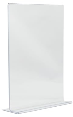 SECURIT - Acryl-Aufsteller - Format A4 - Transparent | Doppelseitig - Einfacher Seitenwechsel - Für Bars, Cafés, Restaurants, Geschäfte