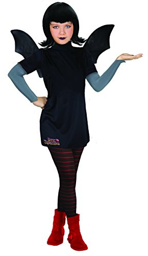 Mavis Dracula Hotel Transylvania Disfraz Vampiro niña (Talla 5-7 años) con Peluca