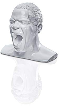 Oehlbach Scream Unlimited - Kopfhörerständer in Form des legendären Oehlbach-Kopfes - Optimale Aufbewahrung von größeren Over-/On-Ear Kopfhörer Handmade - weiß