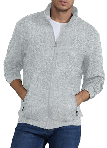 CTU Herren-Sweatshirt mit durchgehendem Reißverschluss, leicht, langärmelig, aktive, Dehnbare Jacke