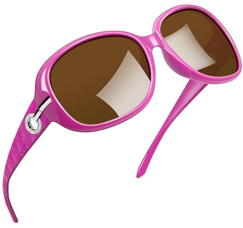 Joopin Elegante Große Sonnenbrille Damen Polarisiert XL Übergroße Brille | Oversized Rahmen für breite Gesichter, UV400, Ultraleichtes Material, Fashion, Fahren, Einkaufen, Reisen, Strand, Wandern