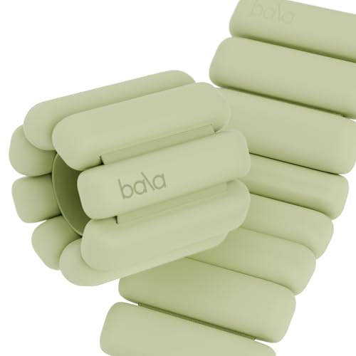 Bala Armreifen – 2er-Set (je 0,5 kg und 0,9 kg) | verstellbare tragbare Handgelenk- und Knöchelgewichte | Yoga, Tanz, Barre, Pilates, Cardio, Aerobic, Walking