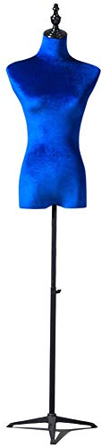 Weibliche Schaufensterpuppe, Torso, Körperpuppe, höhenverstellbar, Kleiderform, Modell, Kleidungsdisplay mit Stativständer aus schwarzem Metall (Farbe: Braun, Größe: Klein), wunderschöne Landschaft