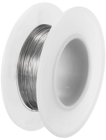 Rostfritt stål hantverkstråd, hantverk smyckestillverkning, 328 Ft 0,2 mm smycketråd hantverkstråd pärltråd for smycketillverkning Armband pärlning DIY-hantverk