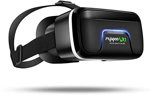 FIYAPOO VR Occhiali 3D,Perfetti per Realtà Virtuale,Ideali per Film e Giochi,Compatibili con iPhone e Android 4,7-6,6 Pollici,Lenti HD Regolabili,Perfetti per Bambini e Famiglie come Regalo di Natale