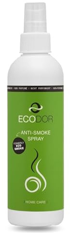 Ecodor EcoSmoke 250ml Anti-Rauch Spray | Entfernt Rauchgeruch & Zigarettengeruch | Neutralisiert Tabak- & Brandgerüche | 100% Bio-Spray mit Enzymen | Entfernt Nikotinrückstände