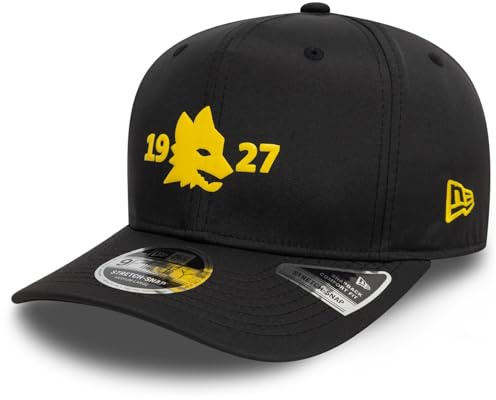 New Era 9Fifty Stretch Snapback Keps - Puff AS Roma, Svart, M/L