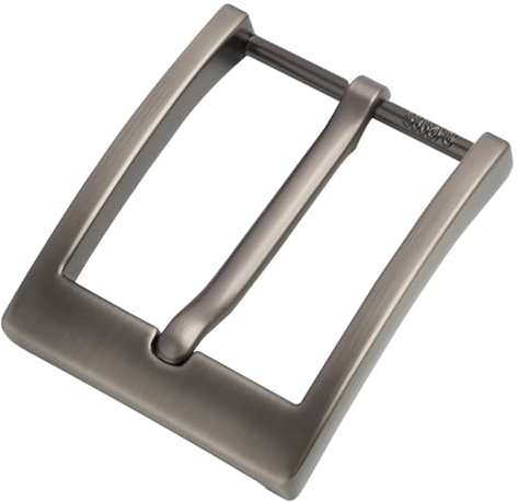 Trpoey Fibbia per cintura da uomo, Fibbia per cintura in metallo 40 mm Serratura a scatto Quadrata su un lato, Sostituzione da 1,57 pollici per Uomini e Accessori, Argento., Taglia unica