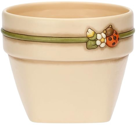 THUN - Cachepot medio - ceramica - Collezione Country Bloom - 26,2X25,5X20,8 cm