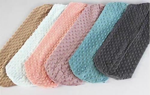 YOUROU Housse de coussin cylindrique luxueuse en velours avec fermeture éclair dissimulée pour traversin cervical respirant, housse uniquement (cyan, 15 x 40 cm)