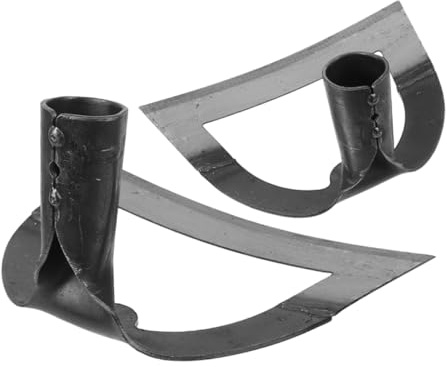 GARIOUANS 2 Piezas Azada Hueca Acero Inoxidable Resistente Herramienta Deshierbe Jardín Diseño Ergonómico Corte para Suelo y Maleza
