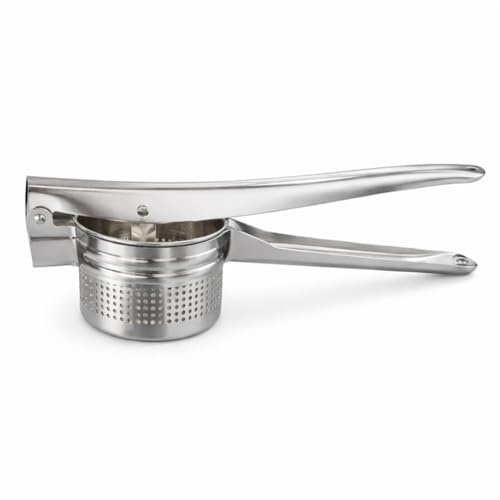 Prensa de patatas de acero inoxidable con 3 discos intercambiables | Prensa para patatas de cocina profesional
