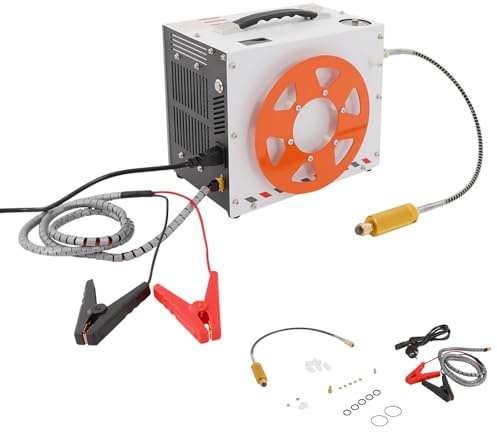 ROGONPDK Compresseur d'air portable PCP 4500 Psi avec séparateur huile-eau 350 W, pompe à air, compresseur PCP, compresseur de fusil, pour bouteilles de plongée